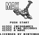 Max (Europe) Title Screen